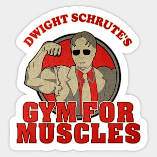 Dwight Schrute's Gym For Muscle Sticker